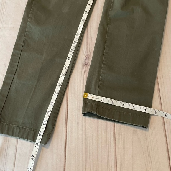 Abercrombie & Fitch Athletic Skinny Stretch Chino Pants Men’s 28x28 Army Green - Picture 12 of 13